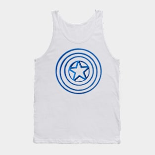 Captain America blue Tank Top